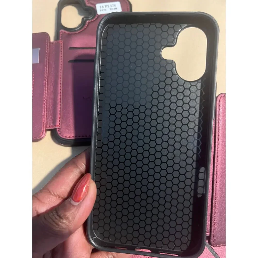 iPhone 16 Plus Phone Cases ( burgundy 3 of the same)